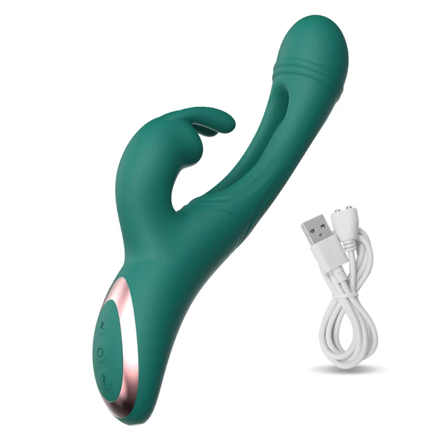 3 in 1 Flapping Rabbit Vibtator (Purple)