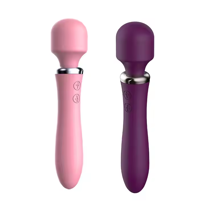 Dual Sided Vibrating Wand (Purple)
