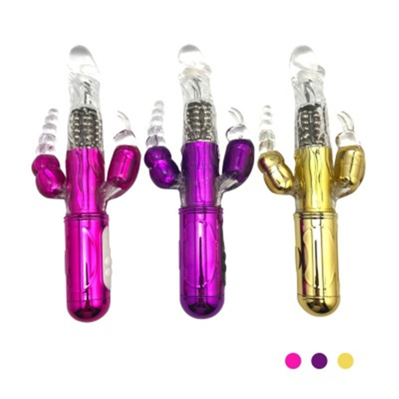 G Spot Anal Rabit 3 in 1 Dildo Rabbit (Purple)