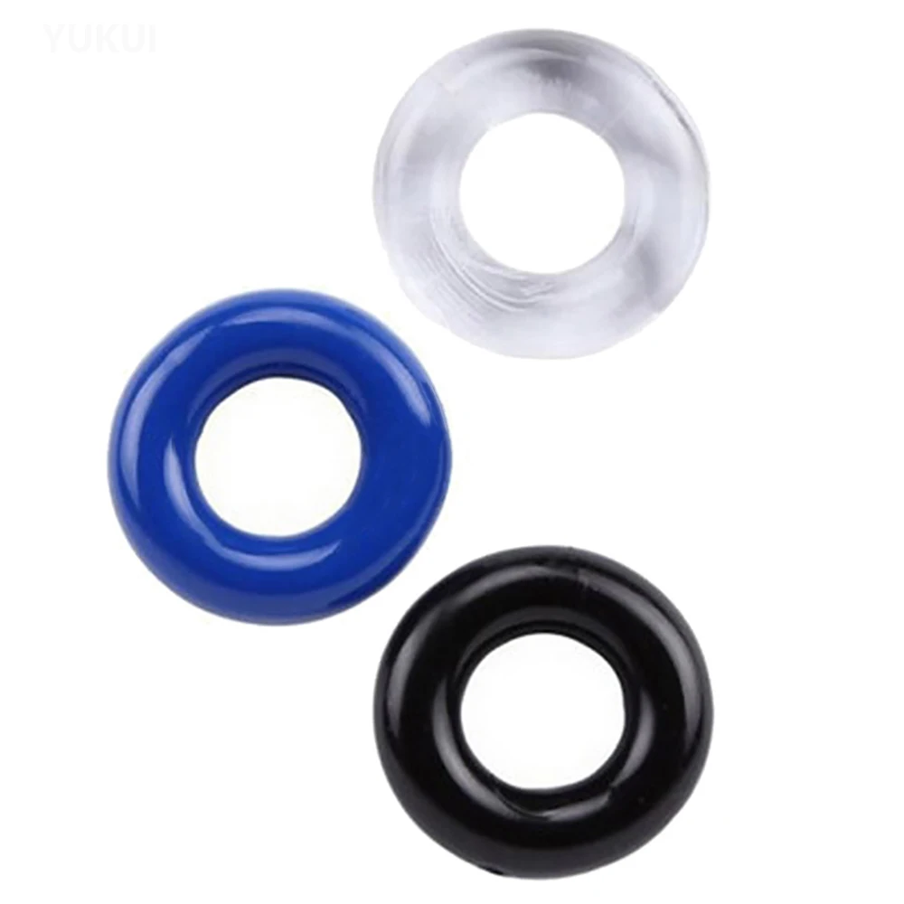 Men Non Vibrating Ring Set (black)